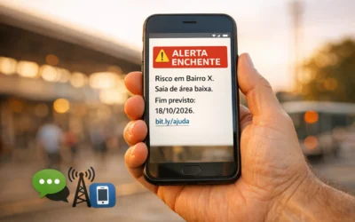 1,83%: o que falta nos alertas de desastres por SMS (2018-2023)